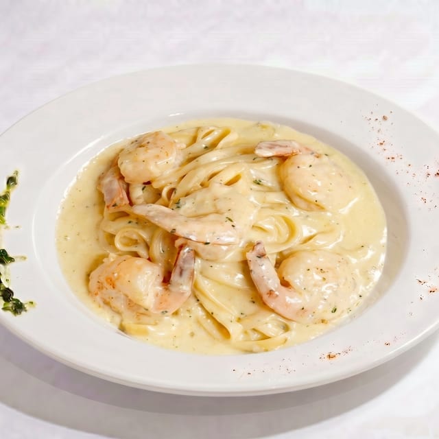Shrimp & Scallops Alfredo.