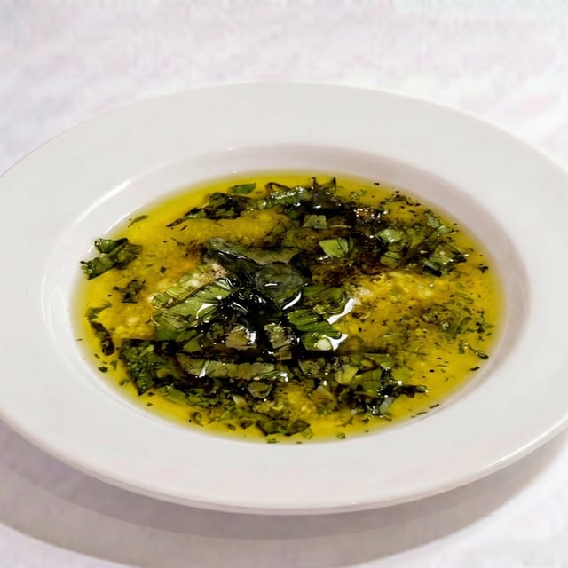 Olive Oil, Garlic & Basil.