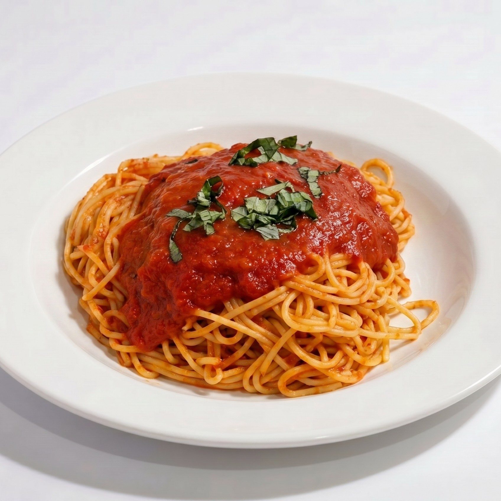Spaghetti with Marinara Sauce.