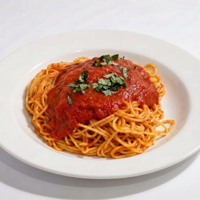 Spaghetti with Marinara Sauce.