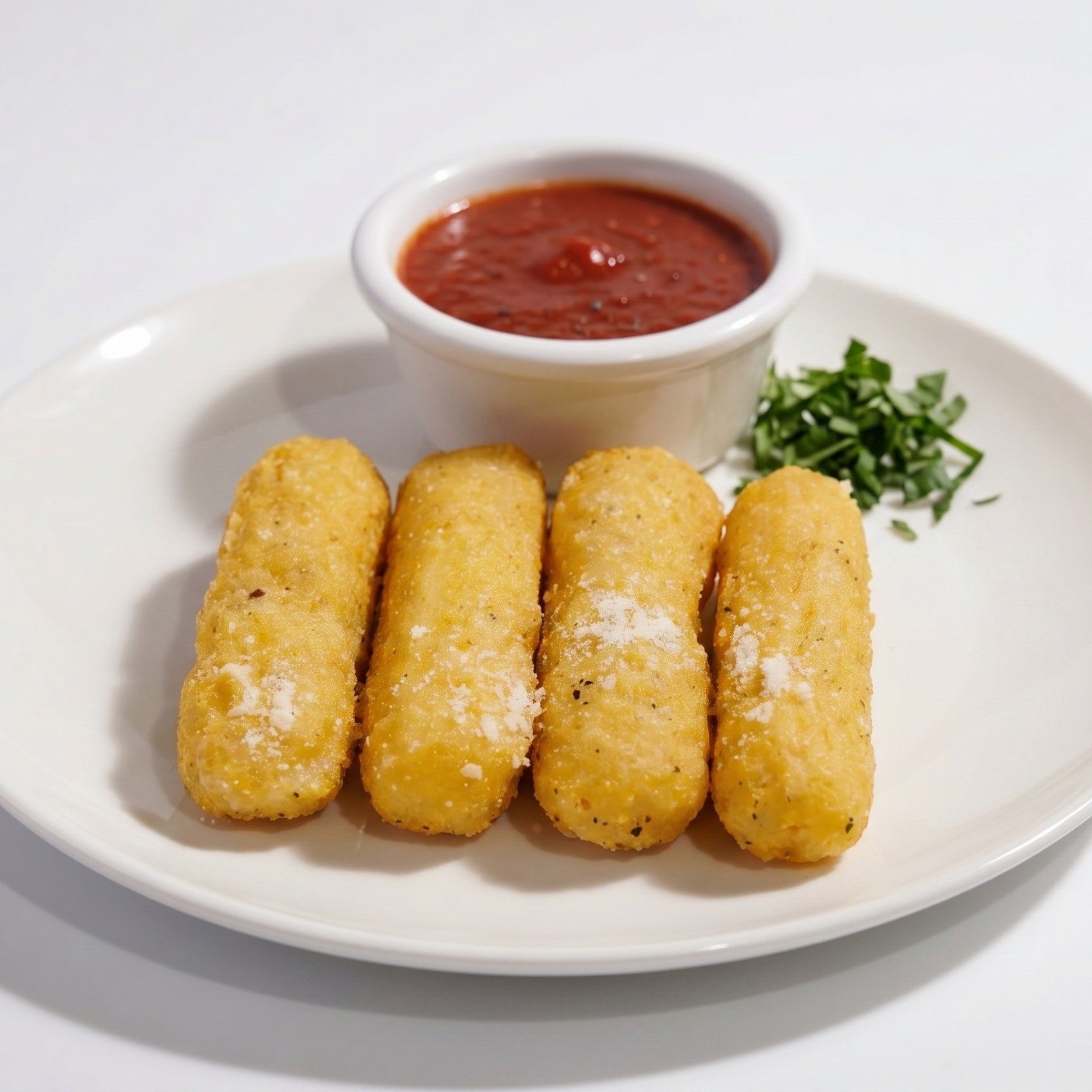 Fried Mozzarella Cheese.