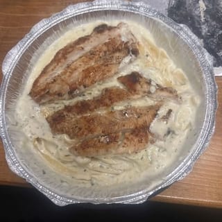 Fettuccine Alfredo Grilled Chicken